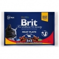 Pachet plicuri cu Carne-4x100g - BRIT PREMIUM hrana umeda brit